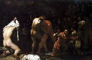 Michiel Sweerts Wrestling match oil painting artist